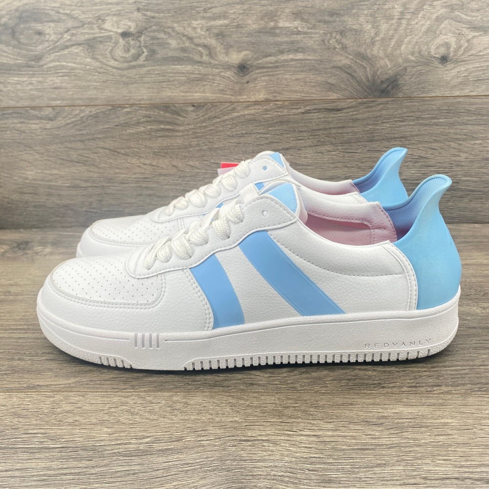 REDVANLY Contender S2502 White Blue Athletic Sneakers Men's US 12 EUR 45.5